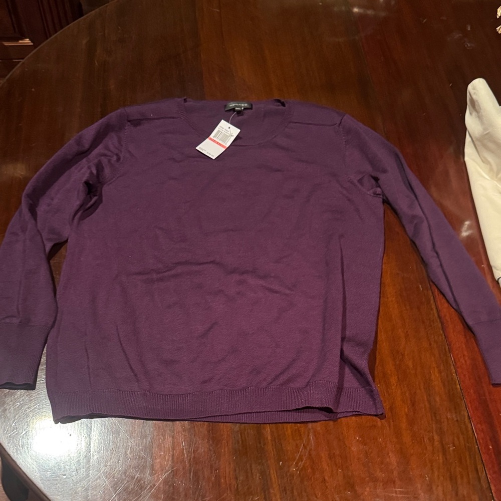 Spense Deep Purple Knit Top